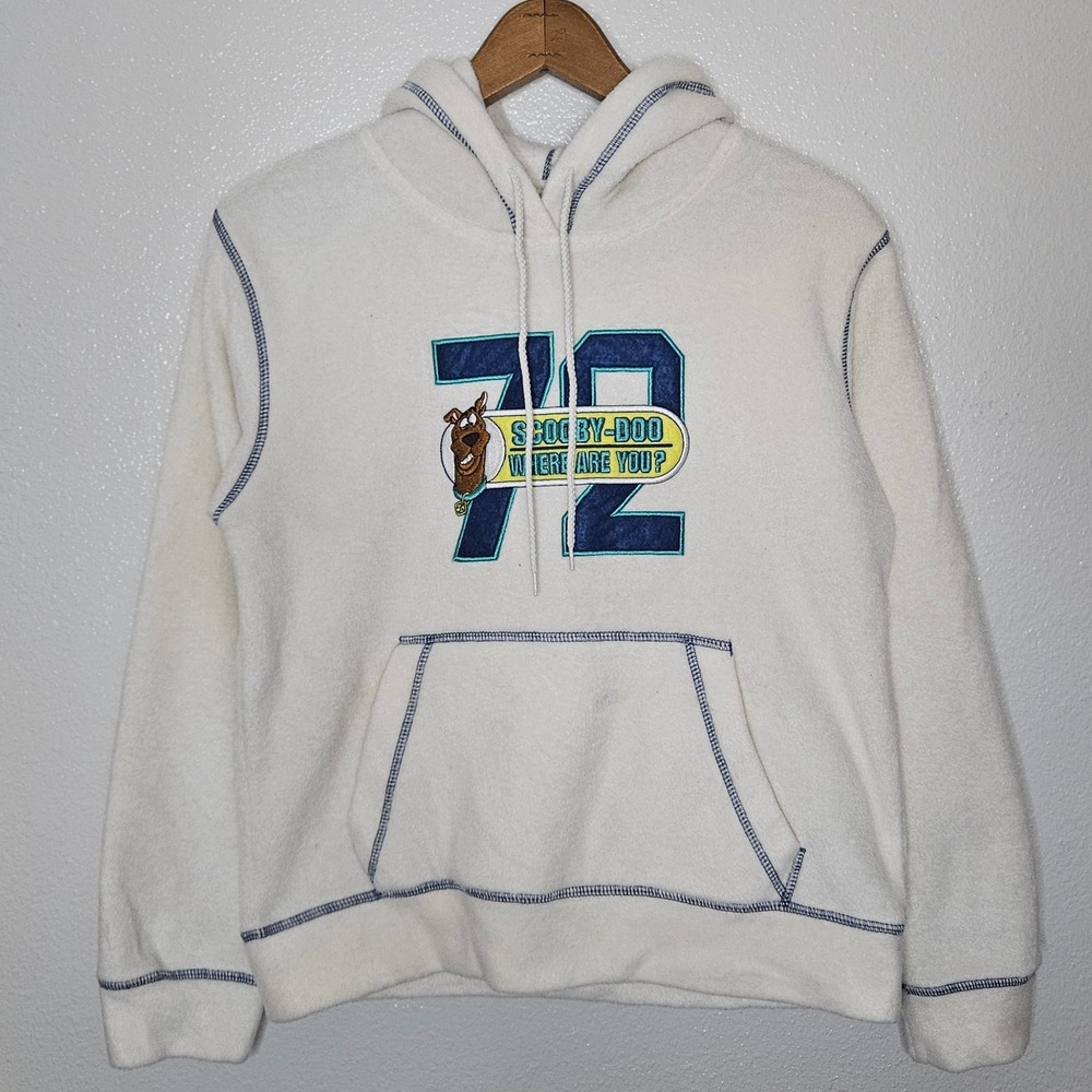 Vintage 2003 Scooby-Doo 
Fleece‎ Hoodie Cream